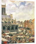 The Market Surrounding the Church of Saint-Jacques, Dieppe, 1901 by Camille Pissarro