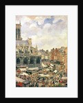 The Market Surrounding the Church of Saint-Jacques, Dieppe, 1901 by Camille Pissarro