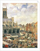 The Market Surrounding the Church of Saint-Jacques, Dieppe, 1901 by Camille Pissarro