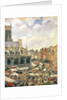 The Market Surrounding the Church of Saint-Jacques, Dieppe, 1901 by Camille Pissarro