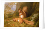 Squirrels in a Wood, 1874 by Robert Collinson