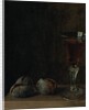 A glass of wine with walnuts on a table by Balthasar Denner