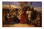 At the Oasis by Jean Francois Portaels