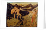 Cassone panel: Hercules saving Deianeira from Nessus by Giovanni Di Ser Giovanni Lo Sheggia