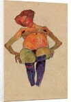 Seated pregnant woman by Egon Schiele
