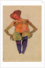 Seated pregnant woman by Egon Schiele