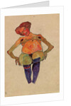 Seated pregnant woman by Egon Schiele