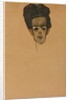 Self portrait, 1910 by Egon Schiele