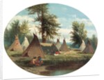 Assiniboin Camp by John Mix Stanley
