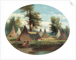 Assiniboin Camp by John Mix Stanley