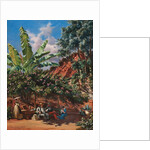 Frances Kennedy Schultze painting under a pergola, Algiers, 1843 by Frances Kennedy Schultze