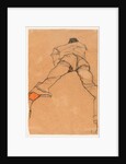 Man lying on his stomach, 1910 by Egon Schiele