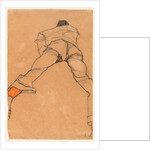 Man lying on his stomach, 1910 by Egon Schiele