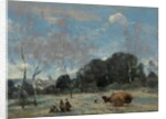 La Rentree des Foins a Marcoussis, 1870-74 by Jean Baptiste Camille Corot