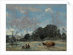La Rentree des Foins a Marcoussis, 1870-74 by Jean Baptiste Camille Corot
