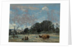 La Rentree des Foins a Marcoussis, 1870-74 by Jean Baptiste Camille Corot
