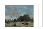 La Rentree des Foins a Marcoussis, 1870-74 by Jean Baptiste Camille Corot