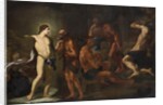 Apollo in the forge of Vulcan by Andrea (circle of) Sacchi