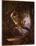 A Young Boy Climbing a Tree, 1820s by Franz Ludwig Catel
