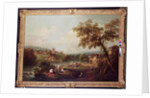 An Extensive River Landscape with a Village by Francesco Zuccarelli
