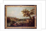 An Extensive River Landscape with a Village by Francesco Zuccarelli