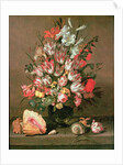 Tulips, Lilies, Irises and Roses by Anthony I Claesz