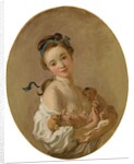 Young Girl holding Two Puppies, c.1770 by Jean-Honore Fragonard