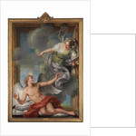 Painting Awakening Sleeping Genius by Charles Antoine Coypel