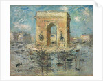 L'Arc de Triomphe, La Place de l'Etoile, 1929 by Gustave Loiseau