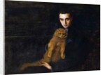 Portrait of Erte with Misha, c. 1915 by Mary Eristoff-Kazak