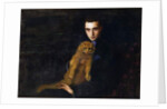 Portrait of Erte with Misha, c. 1915 by Mary Eristoff-Kazak