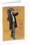 A Study for 'A Parisian Cafe': Gentleman Standing and Jean-Leon Gerome, 1874 by Ilya Efimovich Repin