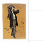 A Study for 'A Parisian Cafe': Gentleman Standing and Jean-Leon Gerome, 1874 by Ilya Efimovich Repin