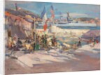 Cafe in a French Port by Konstantin Alekseevich Korovin