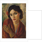 An Elegant Lady with a Pearl Necklace by Vera Rockline