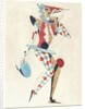 Costume design for a Harlequin by Sergei Vasil'evich Chekhonin