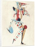 Costume design for a Harlequin by Sergei Vasil'evich Chekhonin