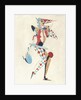 Costume design for a Harlequin by Sergei Vasil'evich Chekhonin