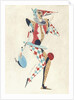 Costume design for a Harlequin by Sergei Vasil'evich Chekhonin