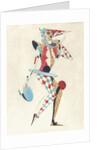 Costume design for a Harlequin by Sergei Vasil'evich Chekhonin