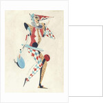 Costume design for a Harlequin by Sergei Vasil'evich Chekhonin