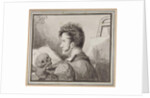 Self-portrait as a Young Man with Skull, by Alexander (1777-1832) Orlowski