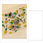 Textile design with roses, by Sergei Vasil'evich Chekhonin