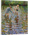 Young Boys Fishing for Crayfish, by Nikolai Petrovich Bogdanov-Belsky