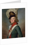 Portrait of Brigadier Valerian Aleksandrovich Zubov by Jean Louis Voille