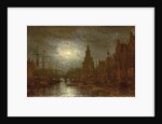 Amsterdam at Night, 1870s by Aleksei Petrovich Bogolyubov