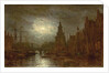 Amsterdam at Night, 1870s by Aleksei Petrovich Bogolyubov