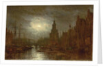 Amsterdam at Night, 1870s by Aleksei Petrovich Bogolyubov