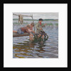 Boys Fishing off a Pier by Nikolai Petrovich Bogdanov-Belsky