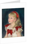 Mademoiselle Grimprel with a Red Ribbon, 1880 by Pierre Auguste Renoir